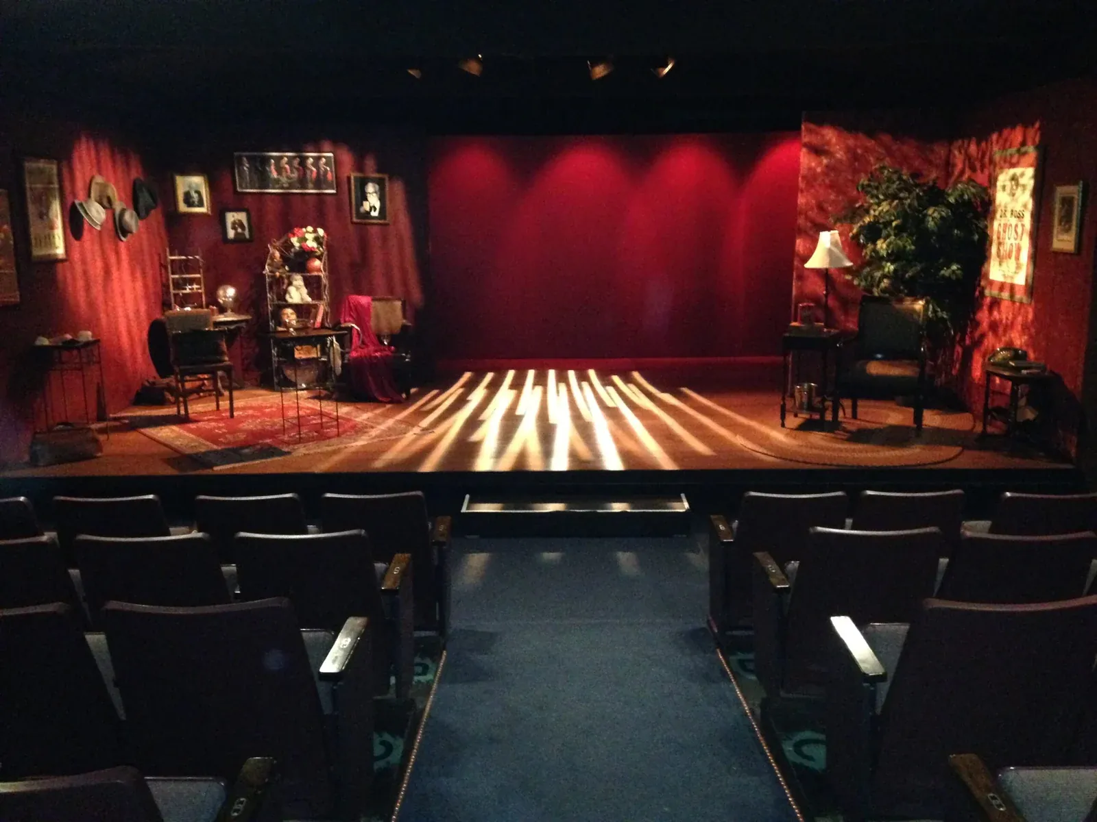 The CarneyMagic stage set viewed from the audience